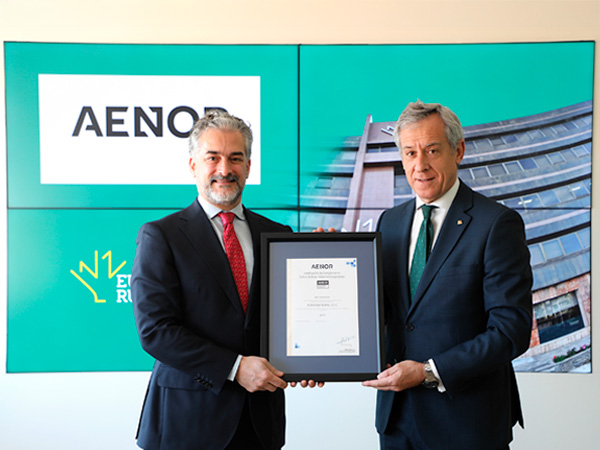 AENOR ha concedido a Eurocaja Rural